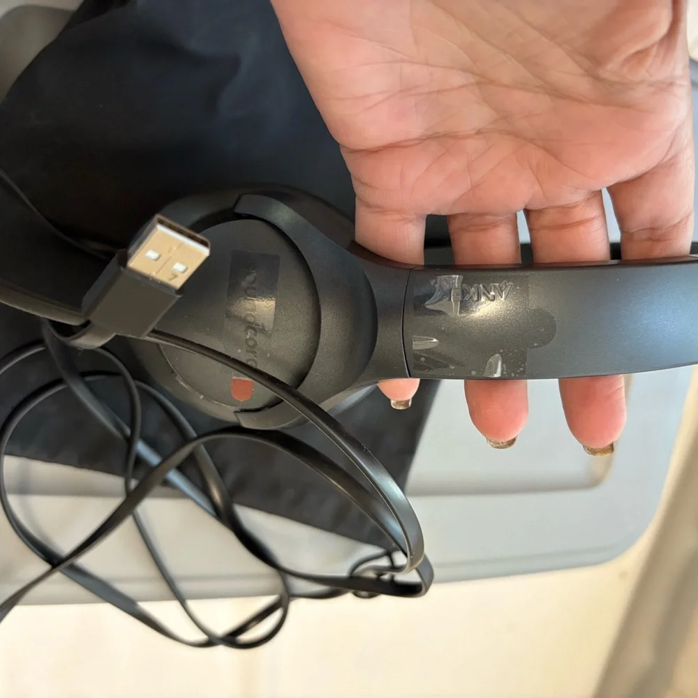 NWOT Black Over-Ear Headphones for Audio Magnification